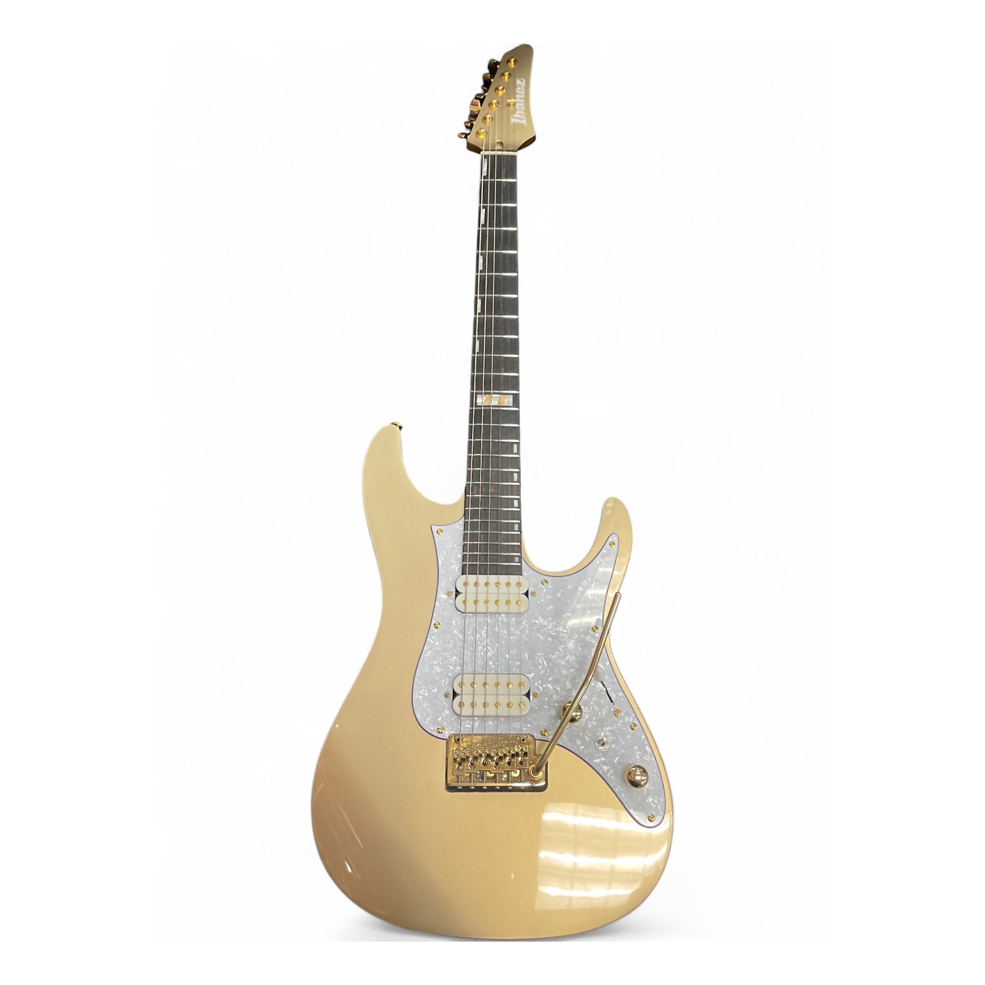Used Ibanez KRYS10 Scott LePage Sig Champagne Gold Solid Body