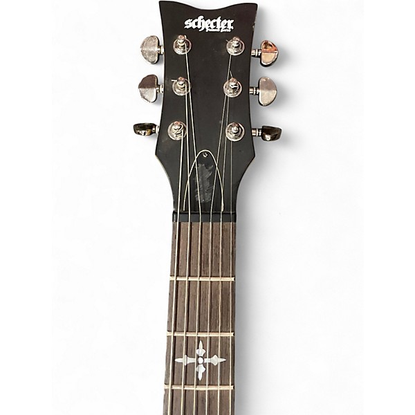 Used Schecter Guitar Research DEMON 2 BLACK Solid Body Electric Guitar