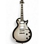 Used Epiphone Les Paul Custom Black and Silver Solid Body Electric Guitar thumbnail
