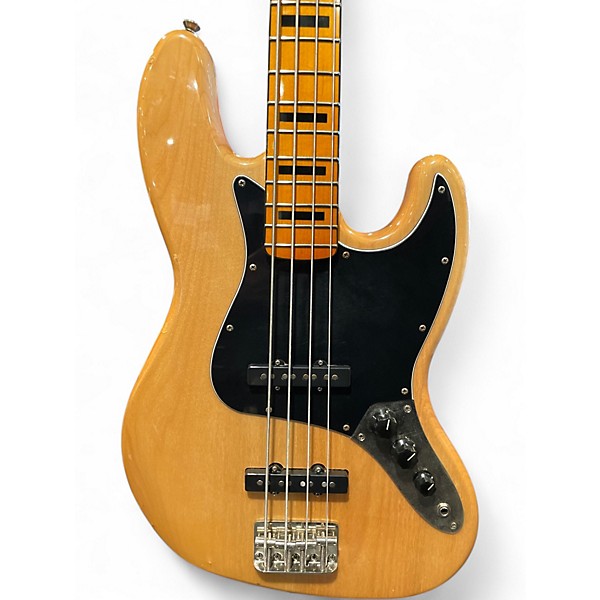 Used Squier Classic Vibe 70s Jazz Bass Natural Electric Bass Guitar