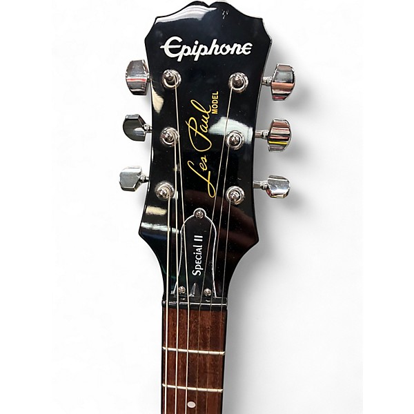 Used Epiphone Les Paul Special II Black Solid Body Electric Guitar