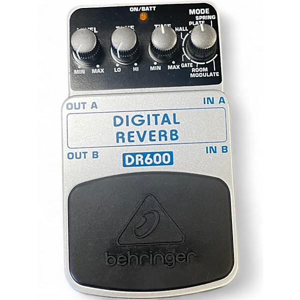Used Behringer DR600 Digital Stereo Reverb Effect Pedal