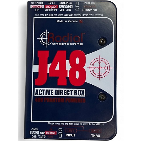 Used Radial Engineering J48 Active Direct Box Audio Converter