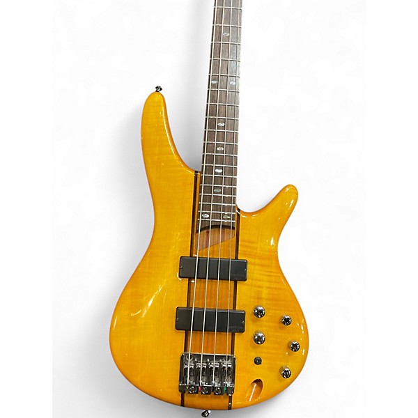 Used Ibanez SR700 Amber Electric Bass Guitar