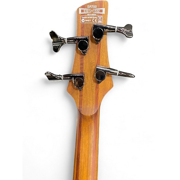 Used Ibanez SR700 Amber Electric Bass Guitar