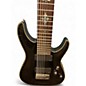 Used Schecter Guitar Research Damien Elite 8 String Black Solid Body Electric Guitar