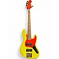 Used Fender MonoNeon Bass V Fluorescent Yellow Electric Bass Guitar thumbnail