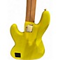 Used Fender MonoNeon Bass V Fluorescent Yellow Electric Bass Guitar