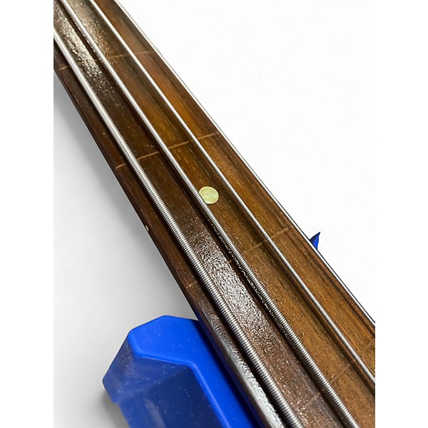 Used Yamaha RBX170 Fretless Blue Electric Bass Guitar