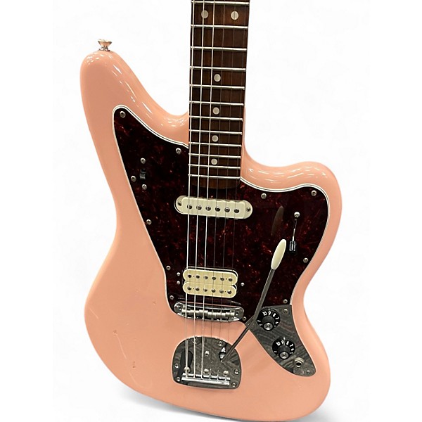 Used Fender LIMITED EDITION PLAYER JAGUAR Shell Pink Solid Body Electric Guitar