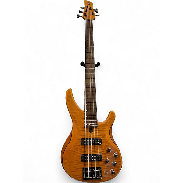Used Yamaha TRBX605FM Matte Amber Electric Bass Guitar