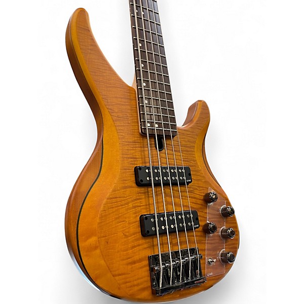 Used Yamaha TRBX605FM Matte Amber Electric Bass Guitar