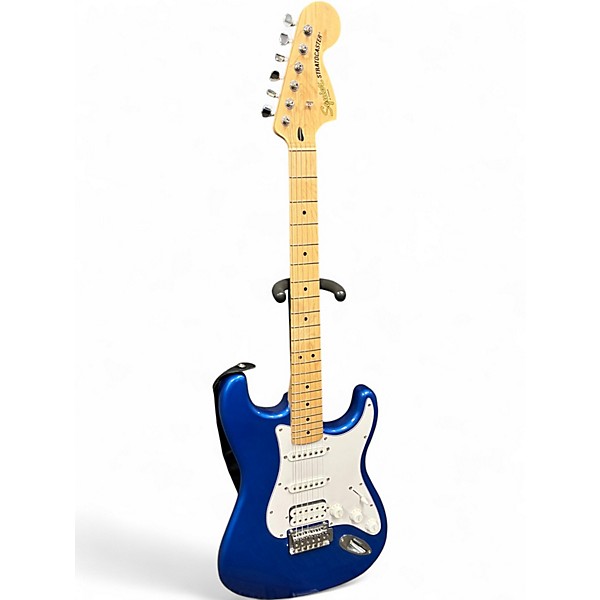 Used Squier Stratocaster HSS Blue Solid Body Electric Guitar