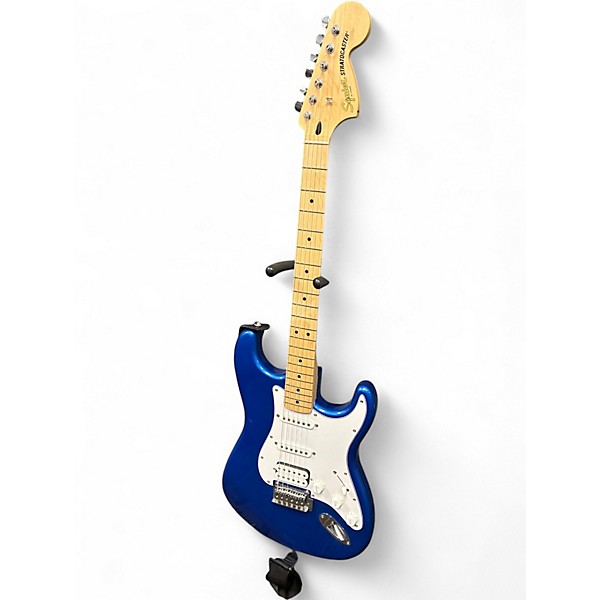Used Squier Stratocaster HSS Blue Solid Body Electric Guitar