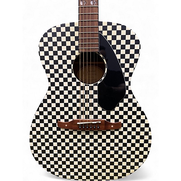 Used Fender Tim Armstrong Hellcat Checkerboard Acoustic Electric Guitar