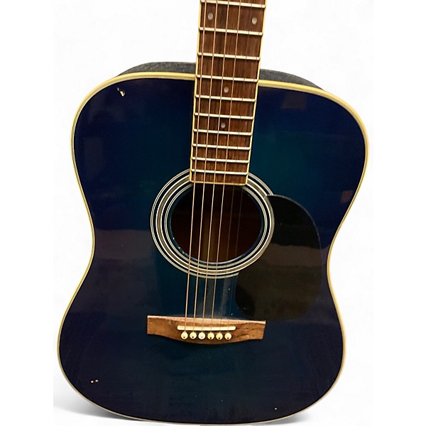 Used Fullerton FLAGP DLX Blue Burst Acoustic Guitar