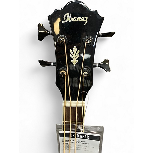 Used Ibanez AEGB30E Natural Acoustic Bass Guitar