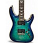 Used Schecter Guitar Research Omen Extreme 6 Blue Burst Solid Body Electric Guitar