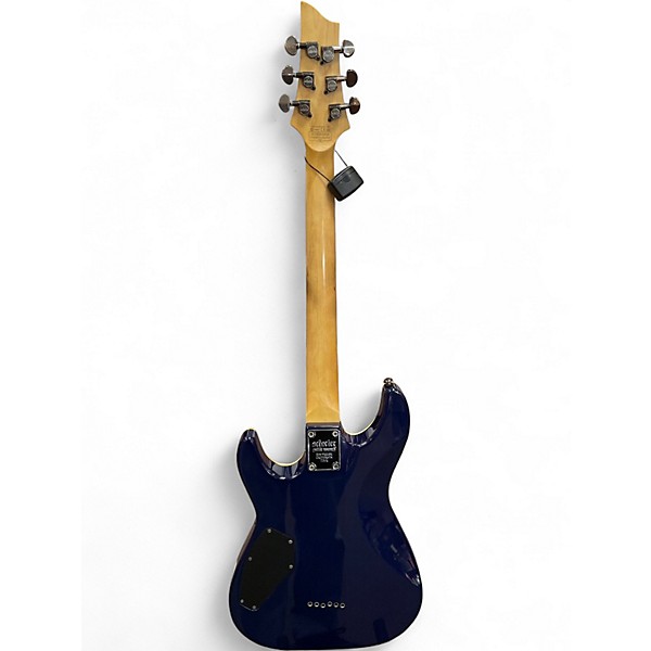 Used Schecter Guitar Research Omen Extreme 6 Blue Burst Solid Body Electric Guitar