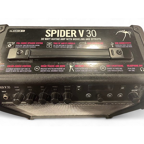 Used Line 6 Spider V 30 1x8 Guitar Combo Amp