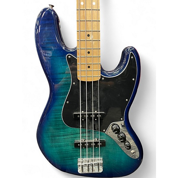 Used Fender Jazz Bass Blue Burst Electric Bass Guitar