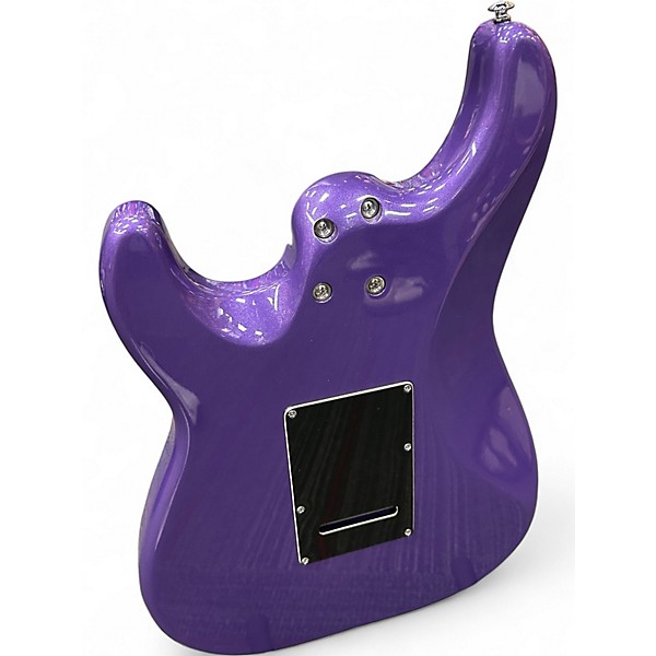 Used Schecter Guitar Research MV6 Purple Solid Body Electric Guitar