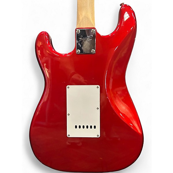 Used Squier Standard Stratocaster Candy Apple Red Solid Body Electric Guitar