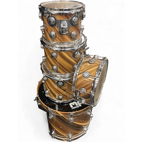 Used 2008 DW 5 Piece collectors series Rainbow Drum Kit