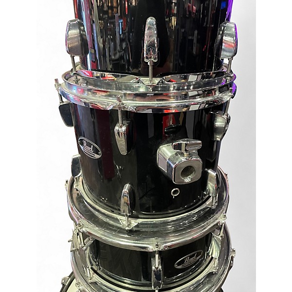 Used Pearl 5 Piece Roadshow Black Drum Kit