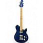 Used Sterling by Music Man Sub AX3 Axis Trans Blue Solid Body Electric Guitar thumbnail