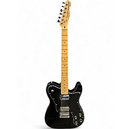 Used Squier VINTAGE MODIFIED TELECASTER BLACK Solid Body Electric Guitar