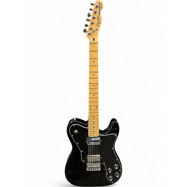 Used Squier VINTAGE MODIFIED TELECASTER BLACK Solid Body Electric Guitar