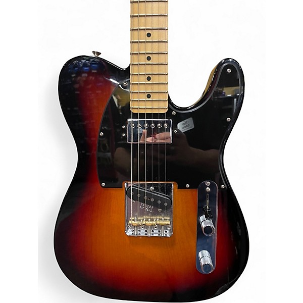 Used Fender American Performer Telecaster Hum 3 Tone Sunburst Solid Body Electric Guitar