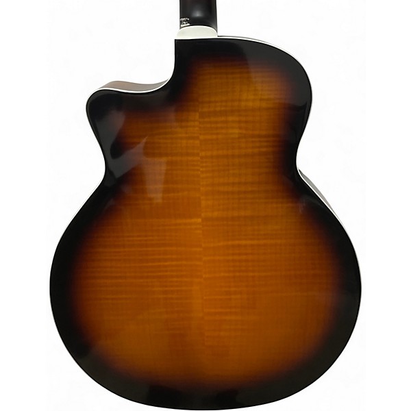 Used Guild F2512CE DELUXE 2 Color Sunburst 12 String Acoustic Electric Guitar
