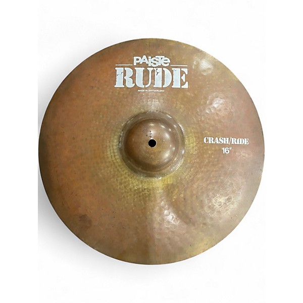 Used Paiste 16in Rude Classic Crash Ride Cymbal
