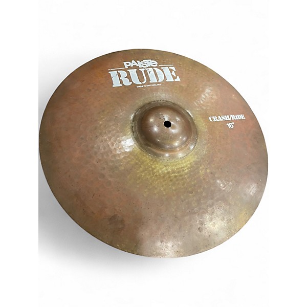 Used Paiste 16in Rude Classic Crash Ride Cymbal
