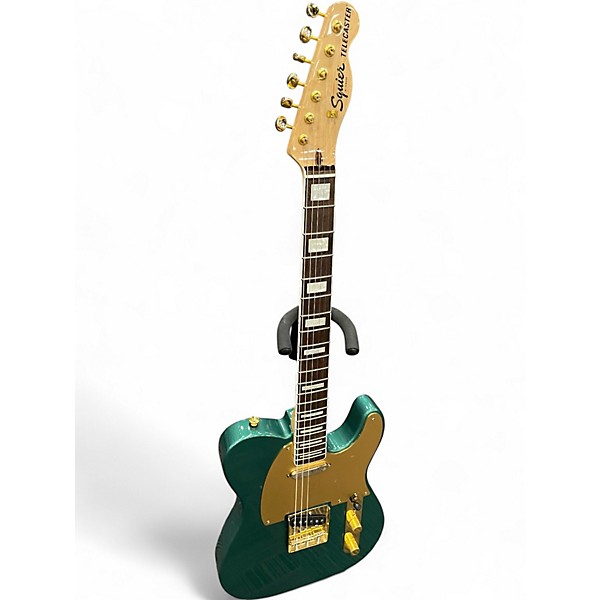 Used Squier Telecaster 40TH GREEN Solid Body Electric Guitar