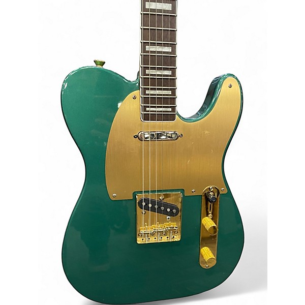 Used Squier Telecaster 40TH GREEN Solid Body Electric Guitar