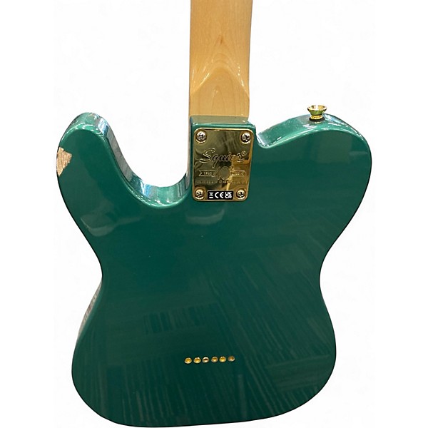 Used Squier Telecaster 40TH GREEN Solid Body Electric Guitar
