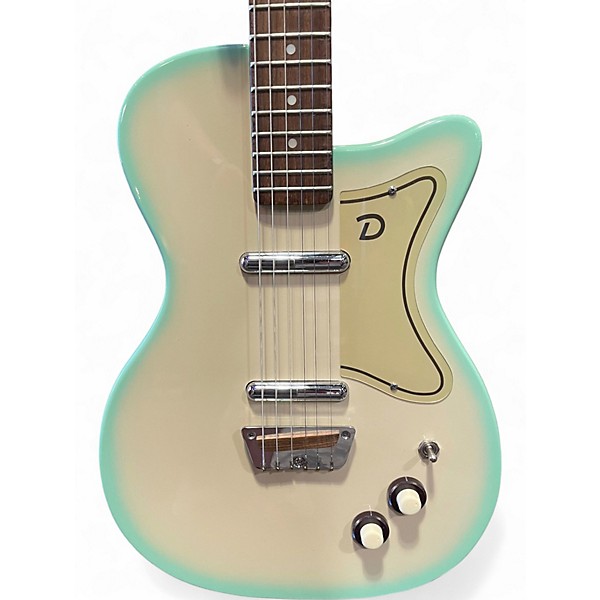 Used Danelectro U2 56 Cream Solid Body Electric Guitar