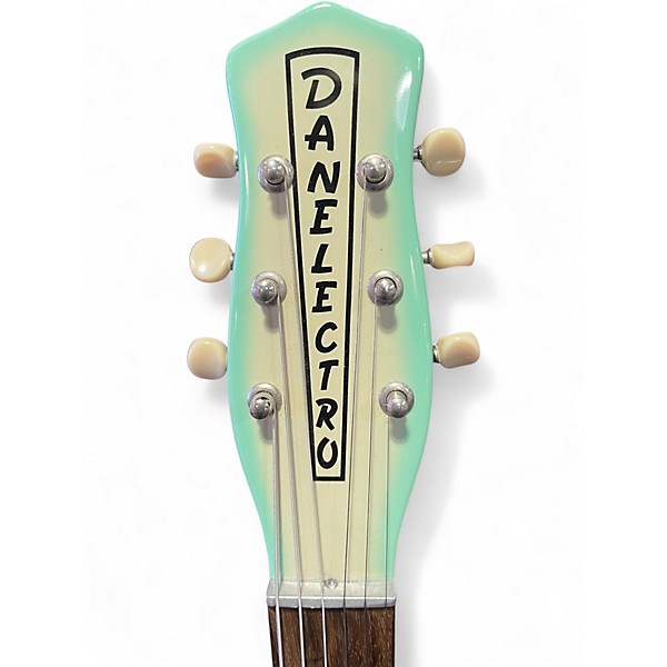 Used Danelectro U2 56 Cream Solid Body Electric Guitar