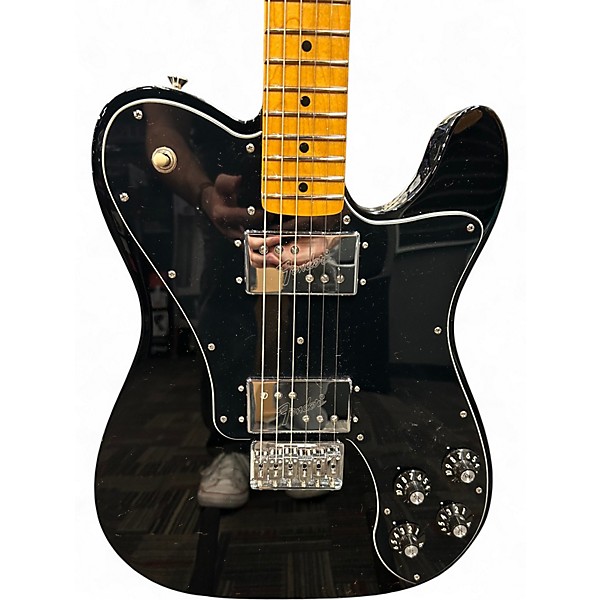 Used Fender American Vintage II 1975 Telecaster Deluxe Black Solid Body Electric Guitar