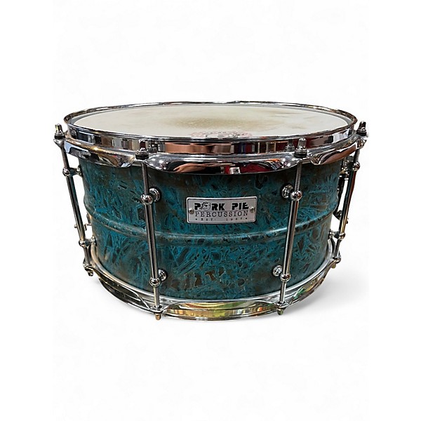 Used Pork Pie 7in Brass Patina Patina Drum