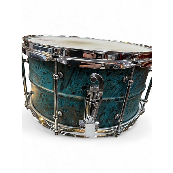 Used Pork Pie 7in Brass Patina Patina Drum