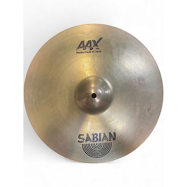 Used SABIAN 15in AAX Studio Crash Cymbal