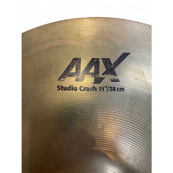 Used SABIAN 15in AAX Studio Crash Cymbal