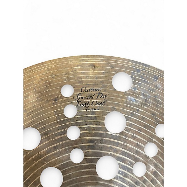 Used Zildjian 17in Custom Special Dry Trash Crash Cymbal