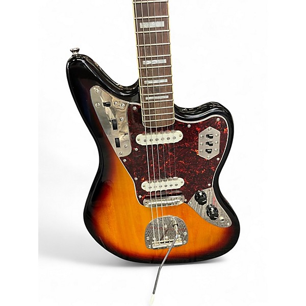 Used Squier Classic Vibe 70's Jaguar 3 Tone Sunburst Solid Body Electric Guitar