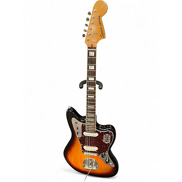 Used Squier Classic Vibe 70's Jaguar 3 Tone Sunburst Solid Body Electric Guitar