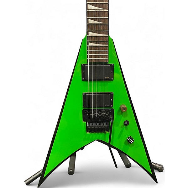 Used Jackson KVXMG KING V (LAUREL FRETBOARD) SLIME GREEN Solid Body Electric Guitar